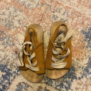 Zara suede girls sandals